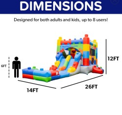 IMG 2908 1755000599 Block Party 14'x26’ Bounce House Water Slide Combo
