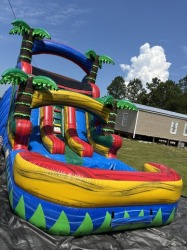 18ft Dual Lane Water Slide